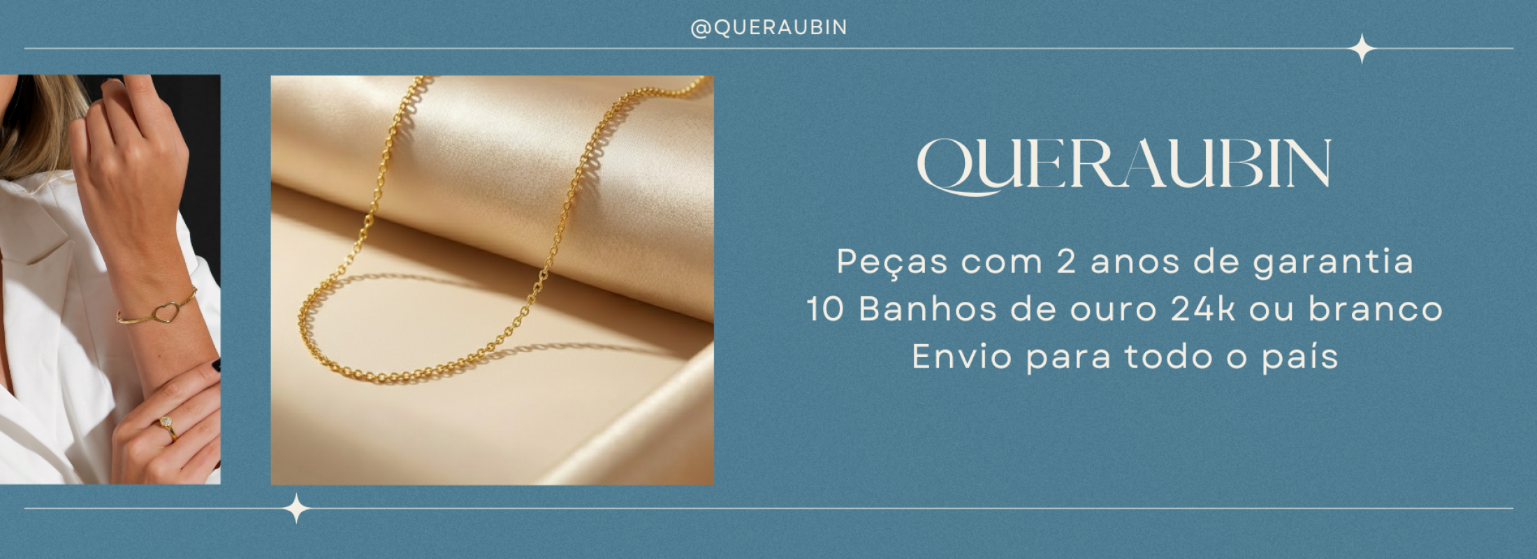 Banner Nova Coleção Joias Acessórios Femininos Elegante Cinza e Branco (1920 x 670 px)